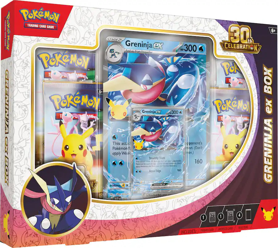 Pokemon TCG: 30th Celebrations ex Box Sylveon or Greninja [Pre Order]