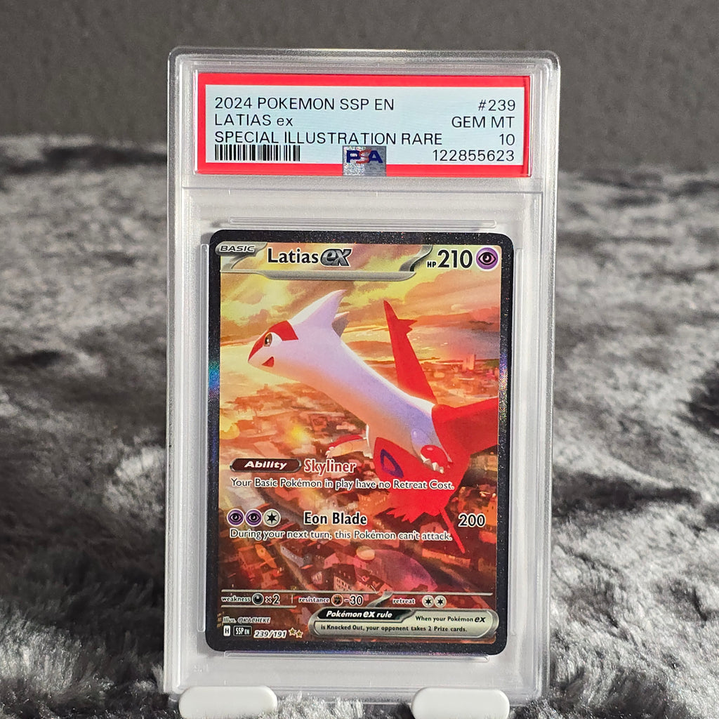 Latias EX 239/191 Surging Sparks PSA 10 GM-MT 122855623