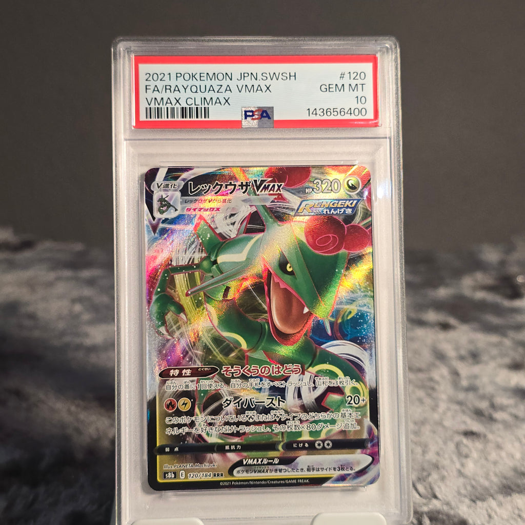 Rayquaza VMAX 120/184 VMAX Climax PSA 10 GEM-MT 143656400