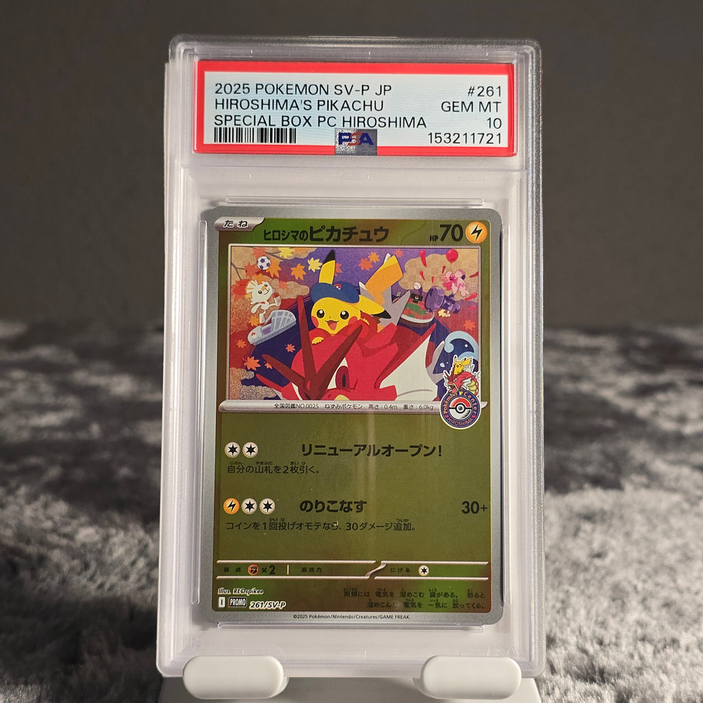 Hiroshima Pikachu 261/SV-P Scarlet & Violet Promos PSA 10 GEM-MT 153211721