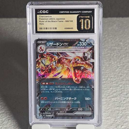 Charizard ex 066/108 Ruler of The Black Flame CGC Pristine 10 6106984165