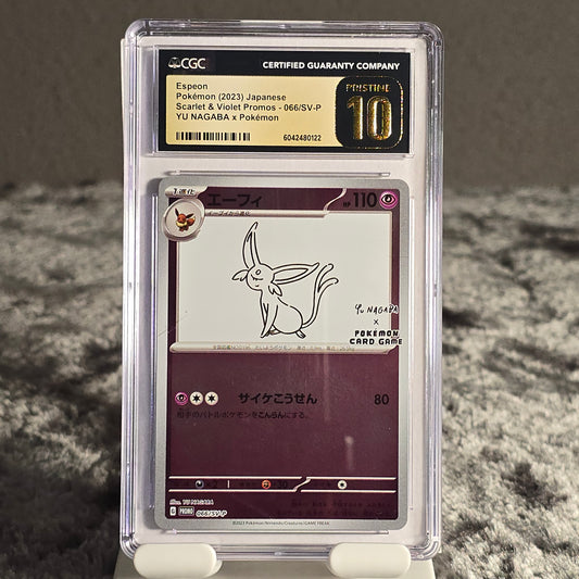 Yu Nagaba Espeon 066/SV-P Scarlet & Violet Promos CGC Pristine 10 6042480122