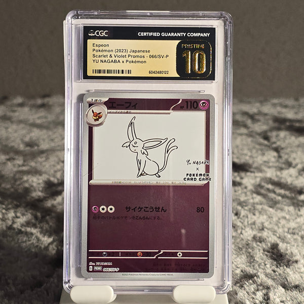 Yu Nagaba Espeon 066/SV-P Scarlet & Violet Promos CGC Pristine 10 6042480122
