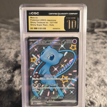Mew ex 327/190 Shiny Treasure ex CGC 10 Pristine 6123587231