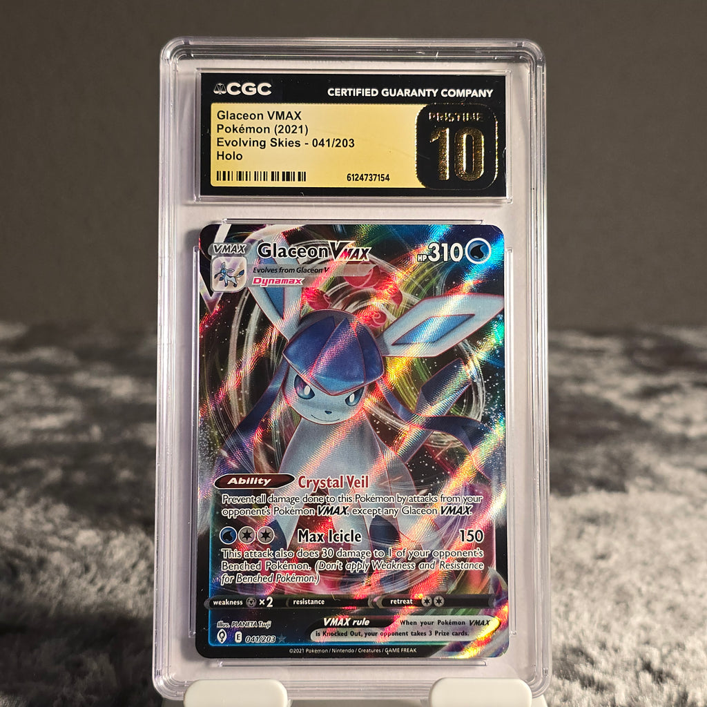Glaceon VMAX 041/203 Evolving Skies CGC 10 Pristine 6124737154