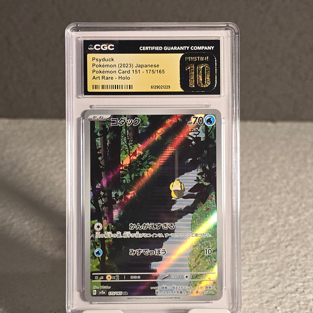 Psyduck 175/165 Pokémon Card 151 CGC Pristine 10 6129021229 *Refer Picture Tiny Dust Inside