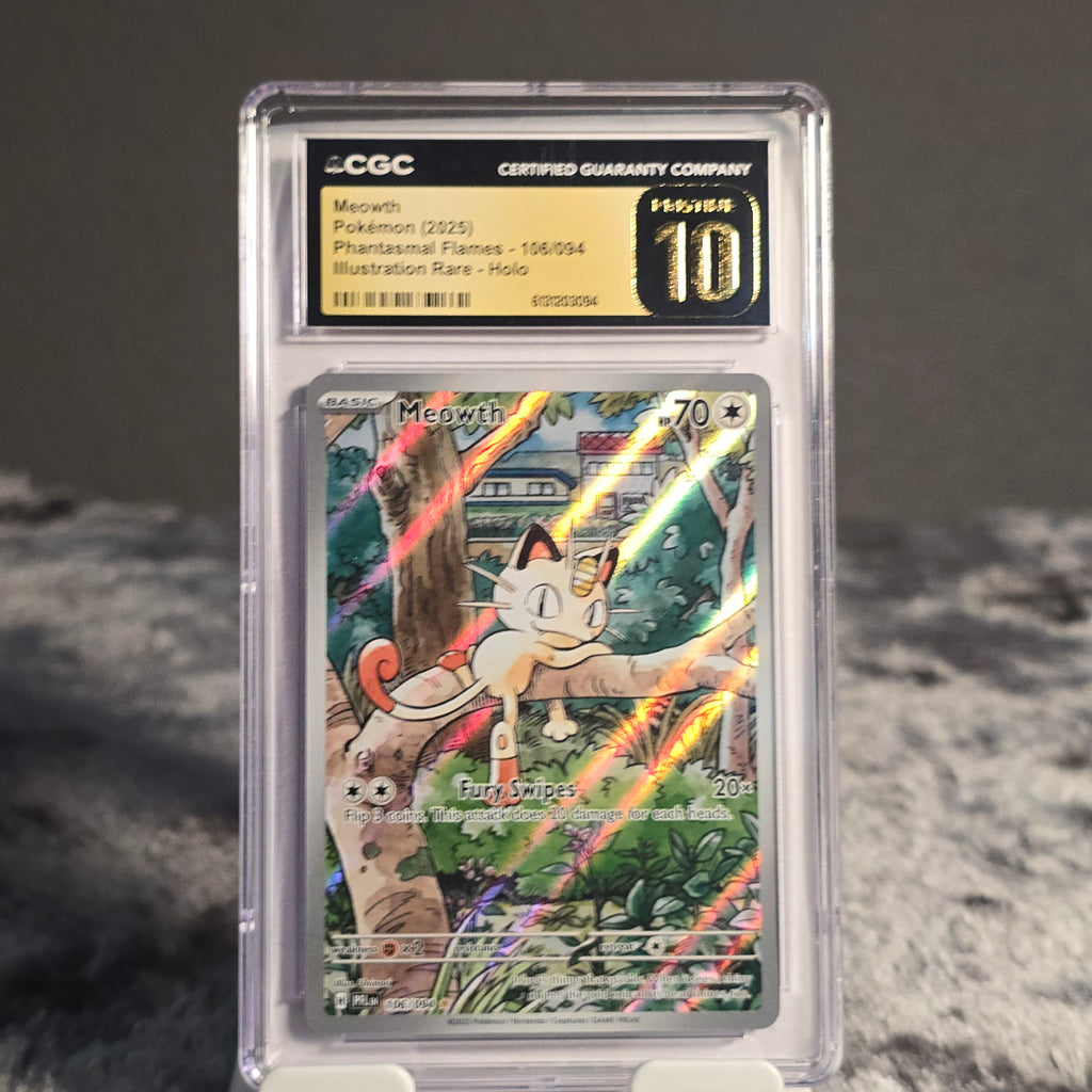 Meowth 106/094 Phantasmal Flames CGC 10 Pristine 6131203094