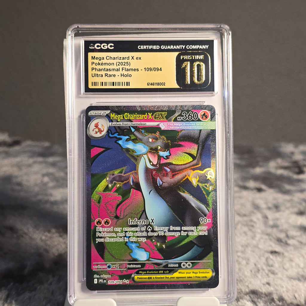 Mega Charizard X ex 109/094 Phantasmal Flames CGC Pristine 10 6146118002