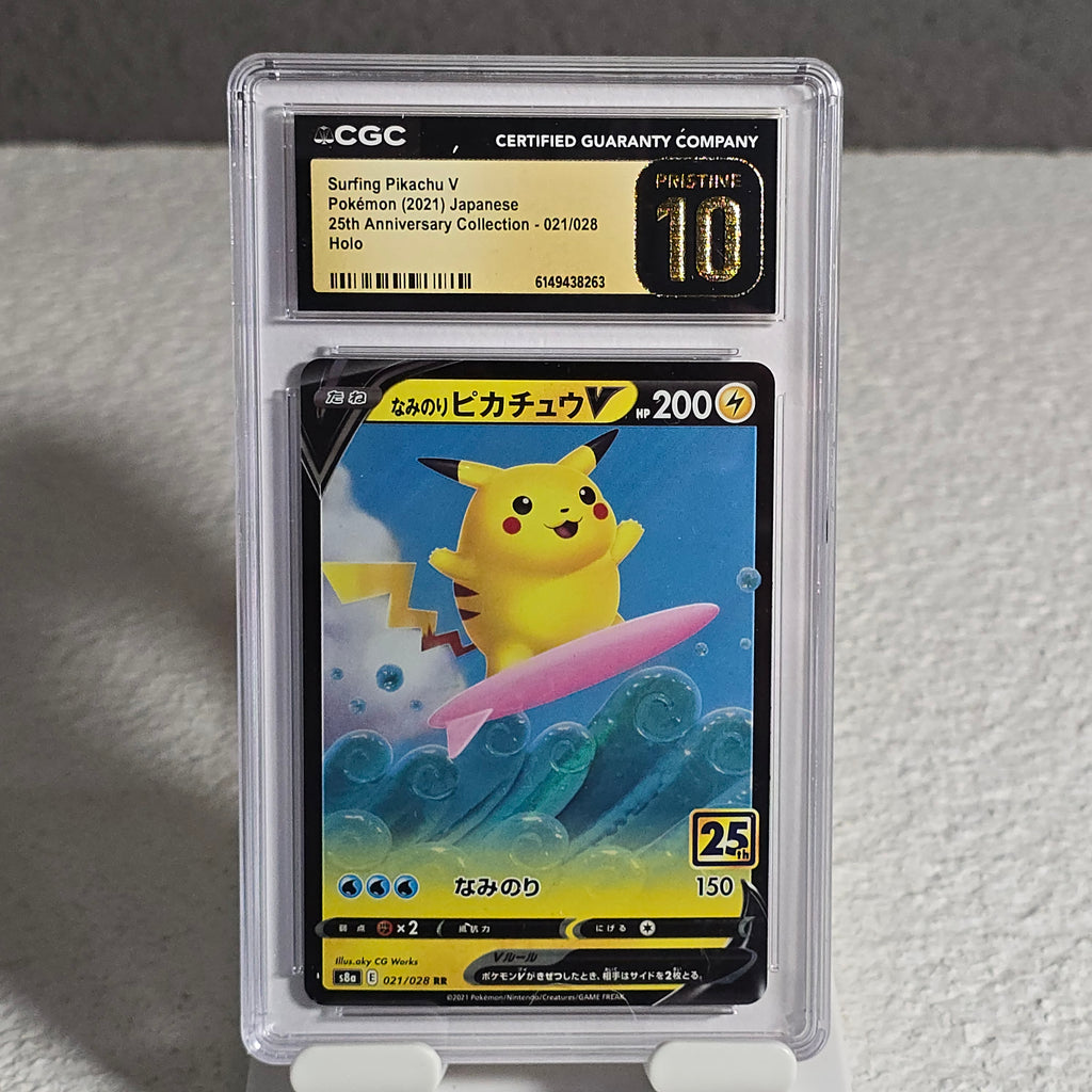Surfing Pikachu V 021/028 25th Anniversary Collection CGC 10 Pristine 6149438263
