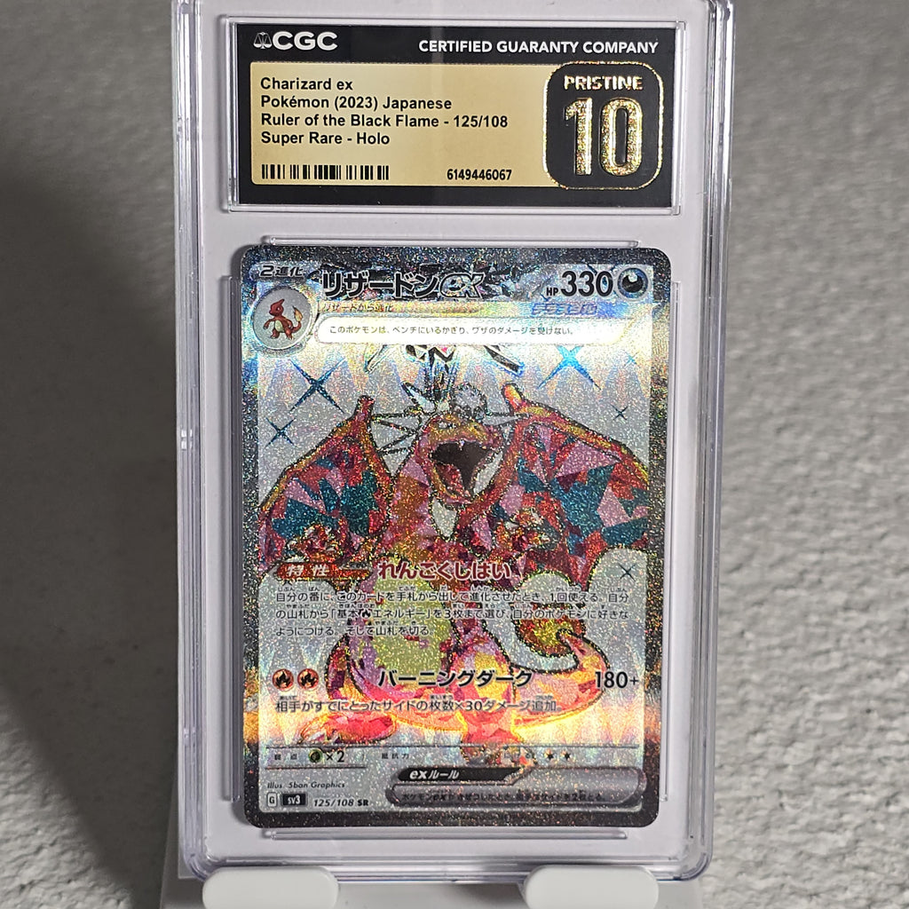 Charizard ex 125/108 Ruler of the Black Flame CGC Pristine 10 6149446067