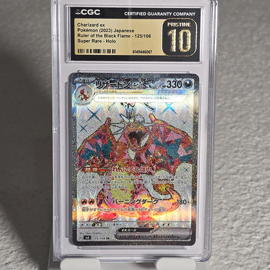 Charizard ex 125/108 Ruler of the Black Flame CGC Pristine 10 6149446067