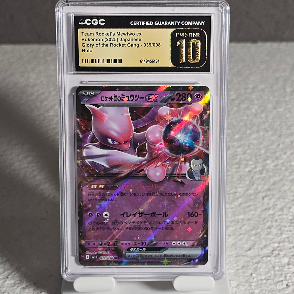 Team Rocket's Mewtwo ex 039/098 The Glory of Team Rocket CGC Pristine 10 6149456154