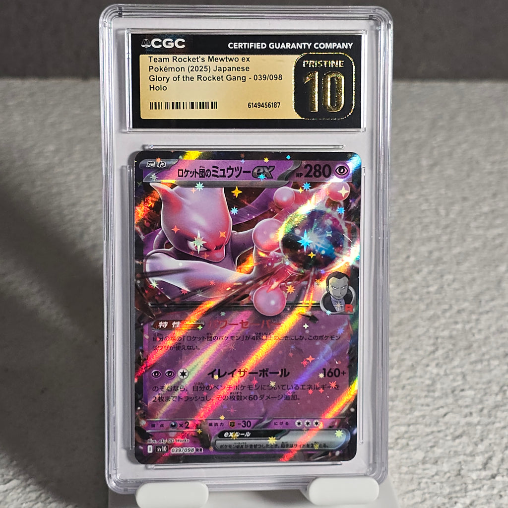 Team Rocket's Mewtwo ex 039/098 The Glory of Team Rocket CGC Pristine 10 6149456187