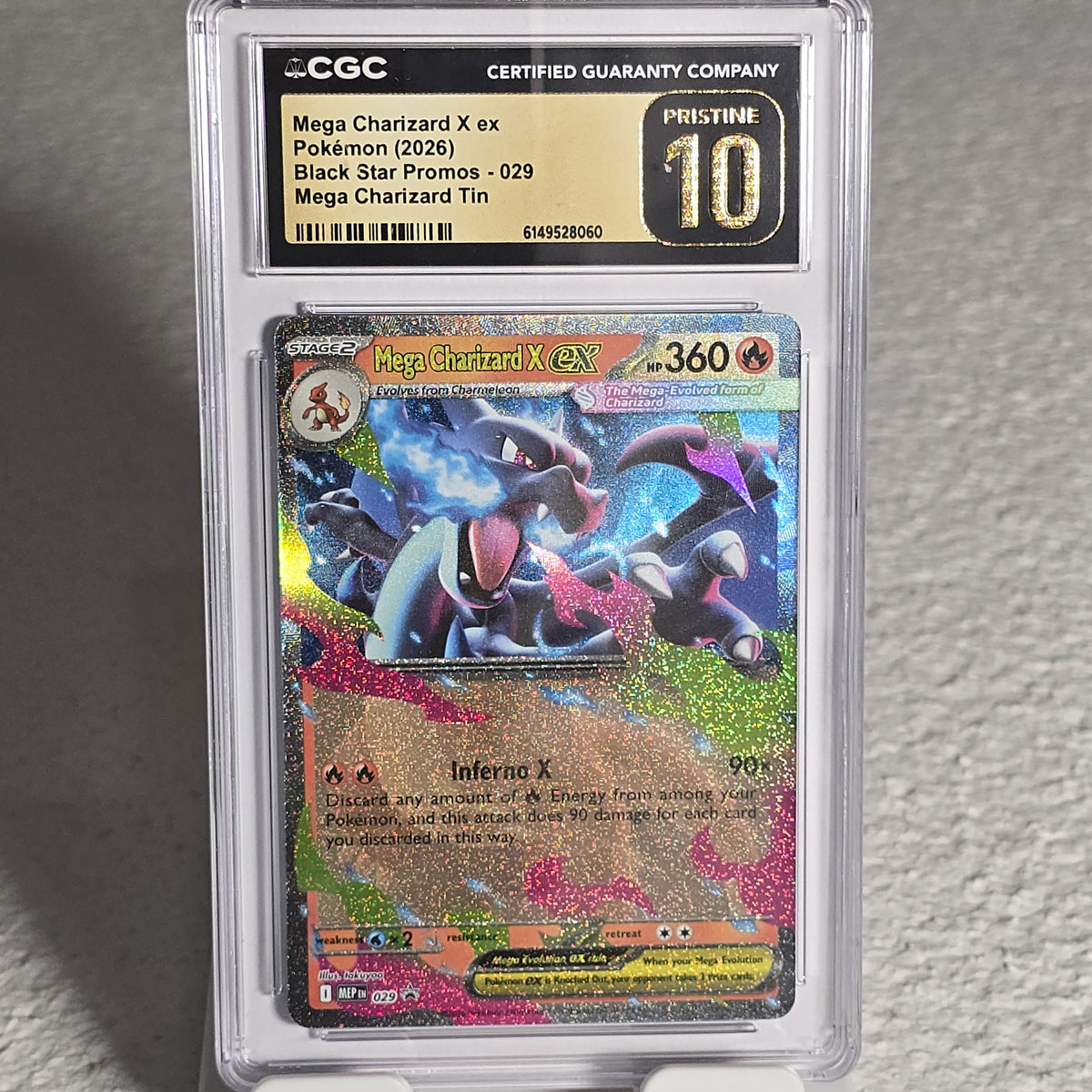 Mega Charizard X ex 029 ME Black Star Promos CGC Pristine 10 6149528060