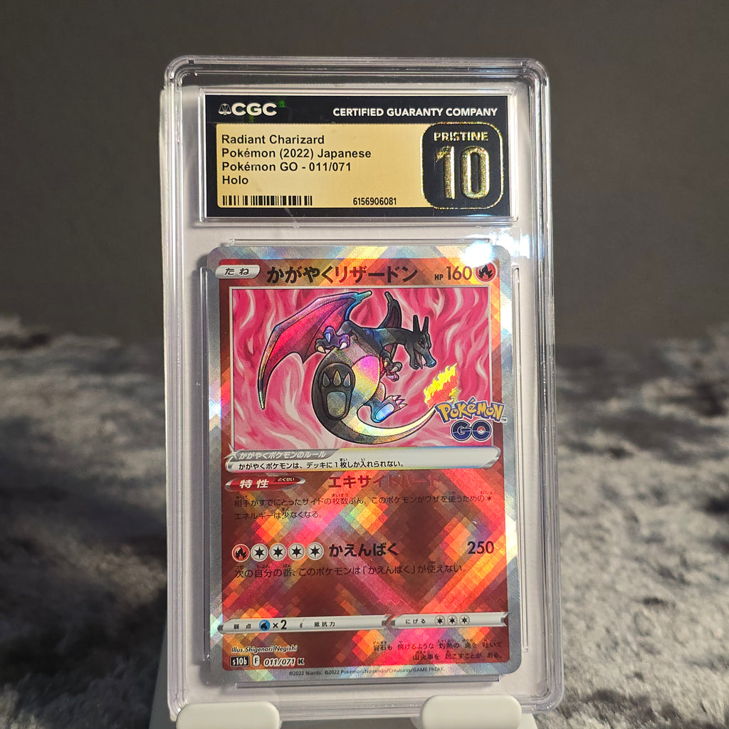 Radiant Charizard 011/071 Pokémon GO CGC 10 Pristine 6156906081