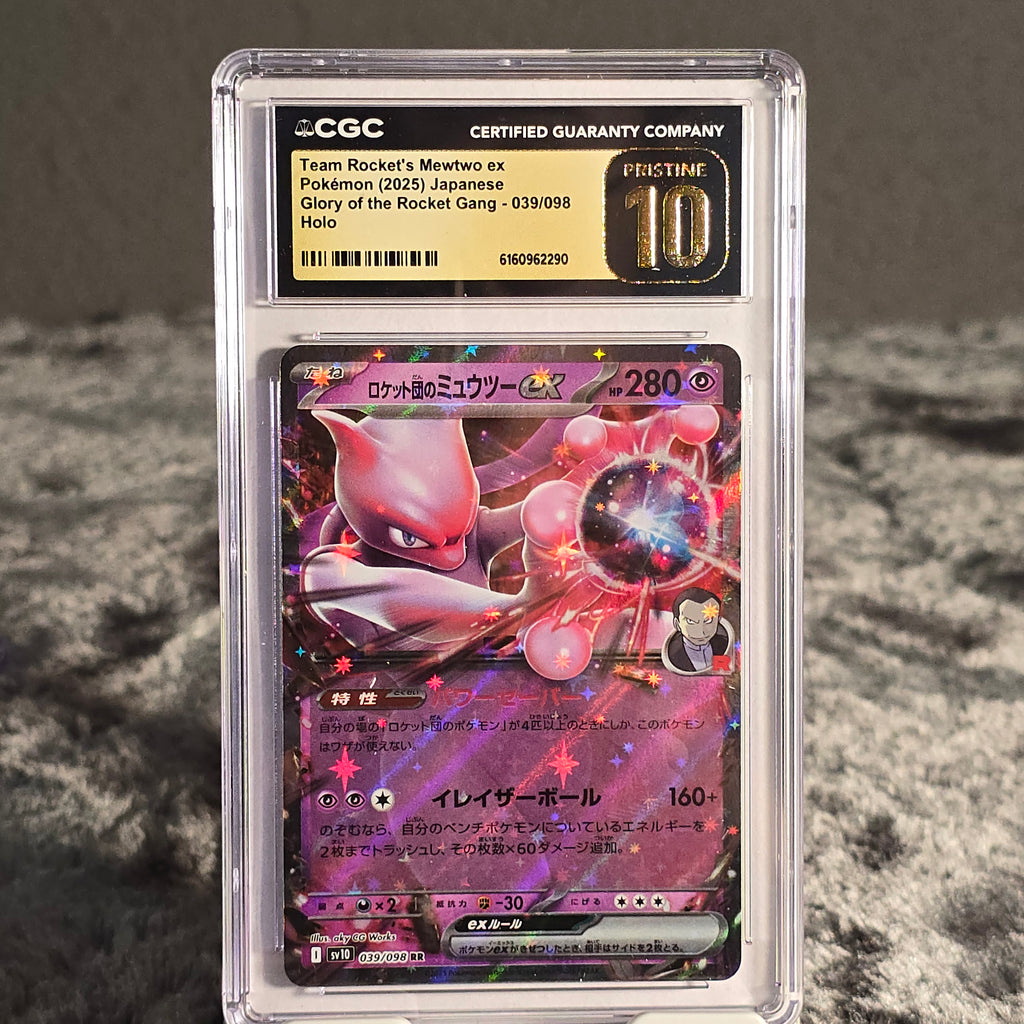 Team Rocket's Mewtwo ex 039/098 The Glory of Team Rocket CGC Pristine 10 6160962290