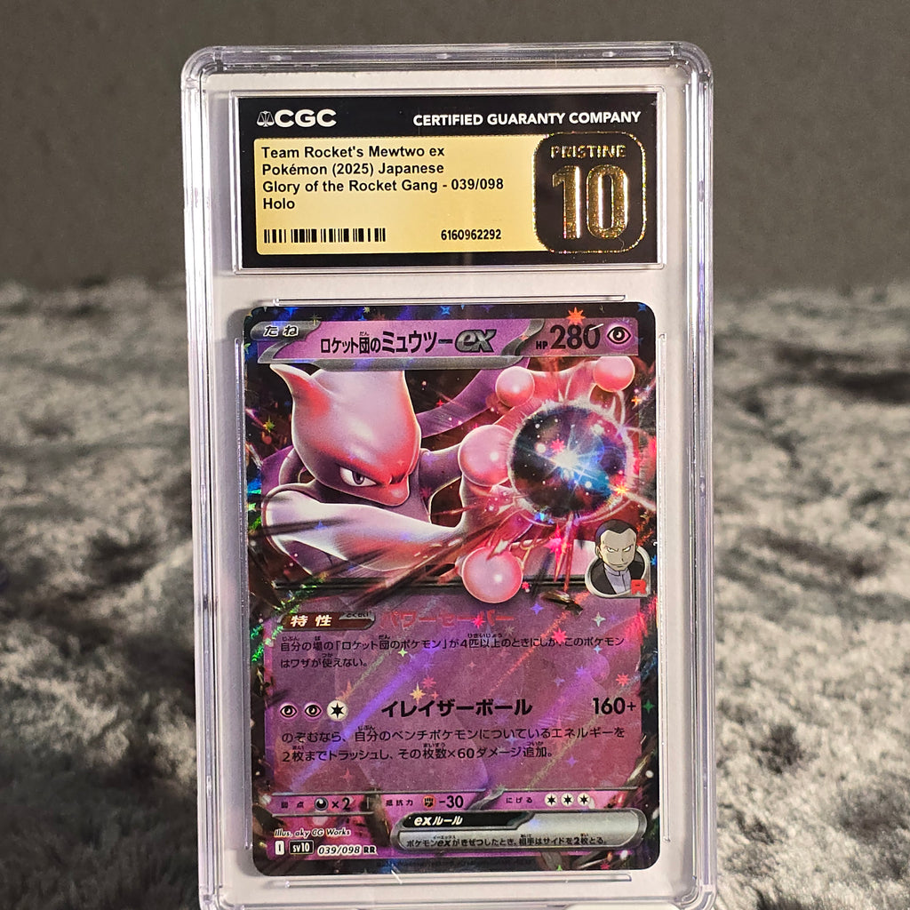 Team Rocket's Mewtwo ex 039/098 The Glory of Team Rocket CGC Pristine 10 6160962292