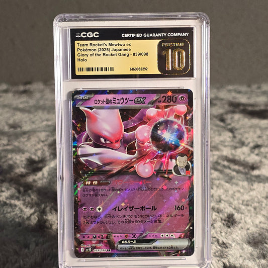 Team Rocket's Mewtwo ex 039/098 The Glory of Team Rocket CGC Pristine 10 6160962292