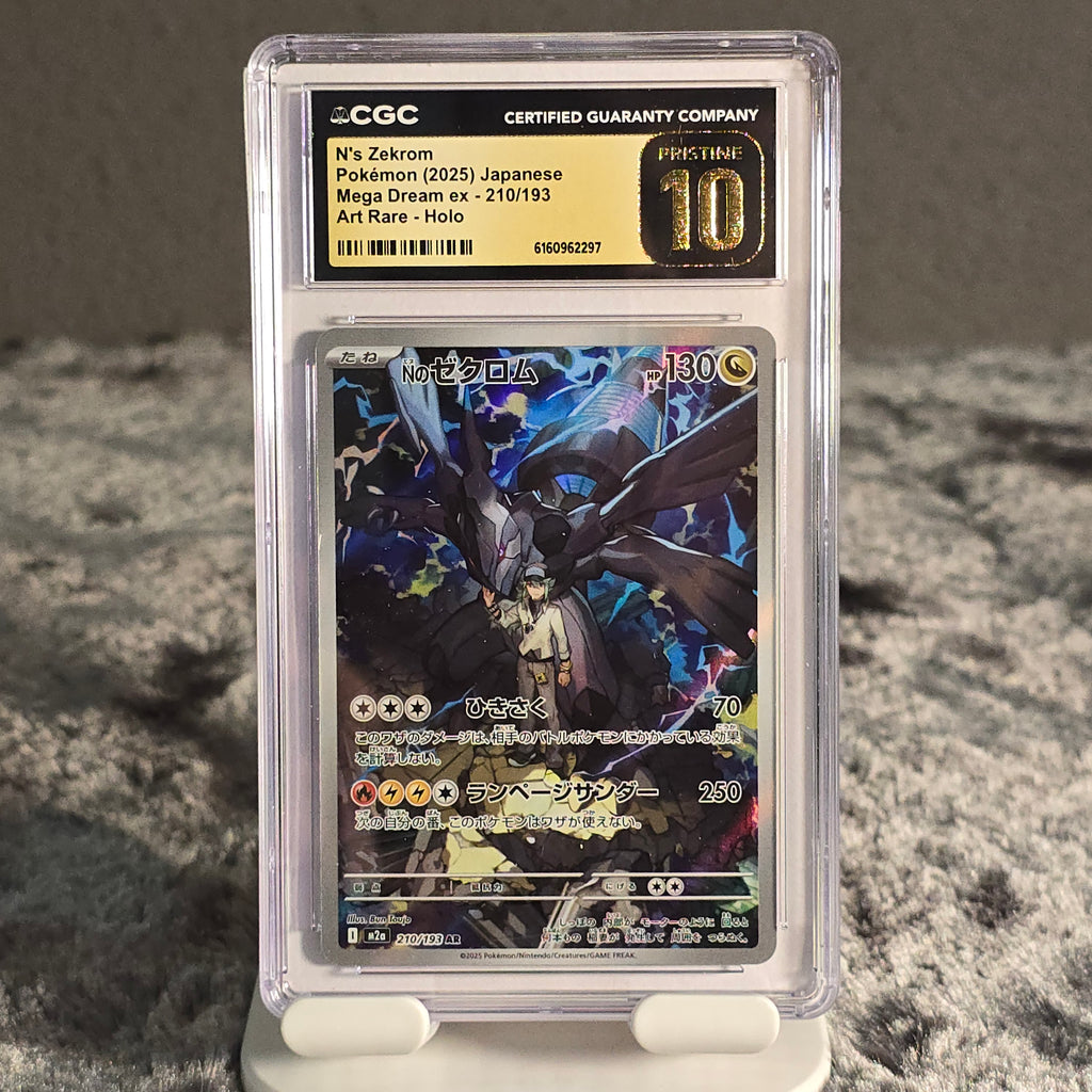 N's Zekrom 210/193 MEGA Dream ex CGC Pristine 10 6160962297