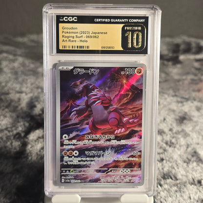 Groudon 069/062 Raging Surf CGC 10 Pristine 6161258053