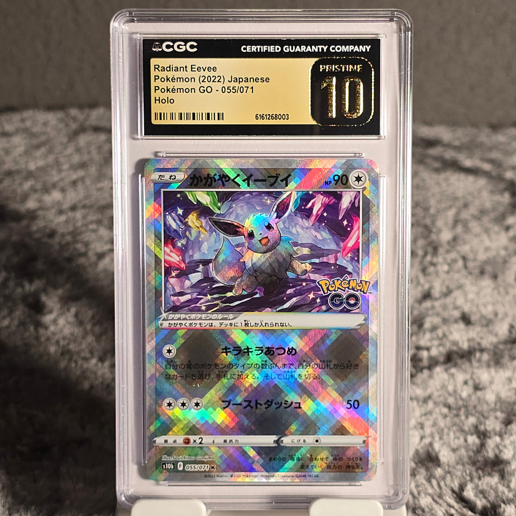 Radiant Eevee 055/071 Pokémon GO CGC Pristine 10 6161268003
