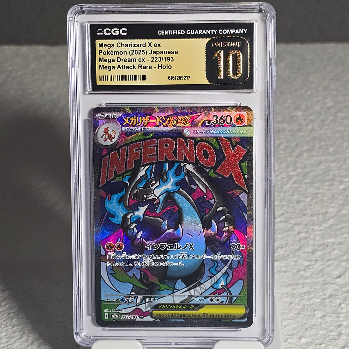 Mega Charizard X ex 223/193 MEGA Dream ex CGC Pristine 10 6161269217