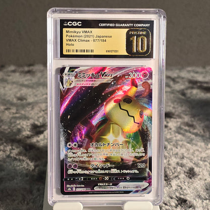 Mimikyu VMAX 077/184 VMAX Climax CGC Pristine 10