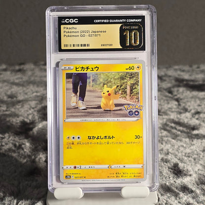 Pikachu 027/071 Pokémon GO CGC Pristine 10 6161271281