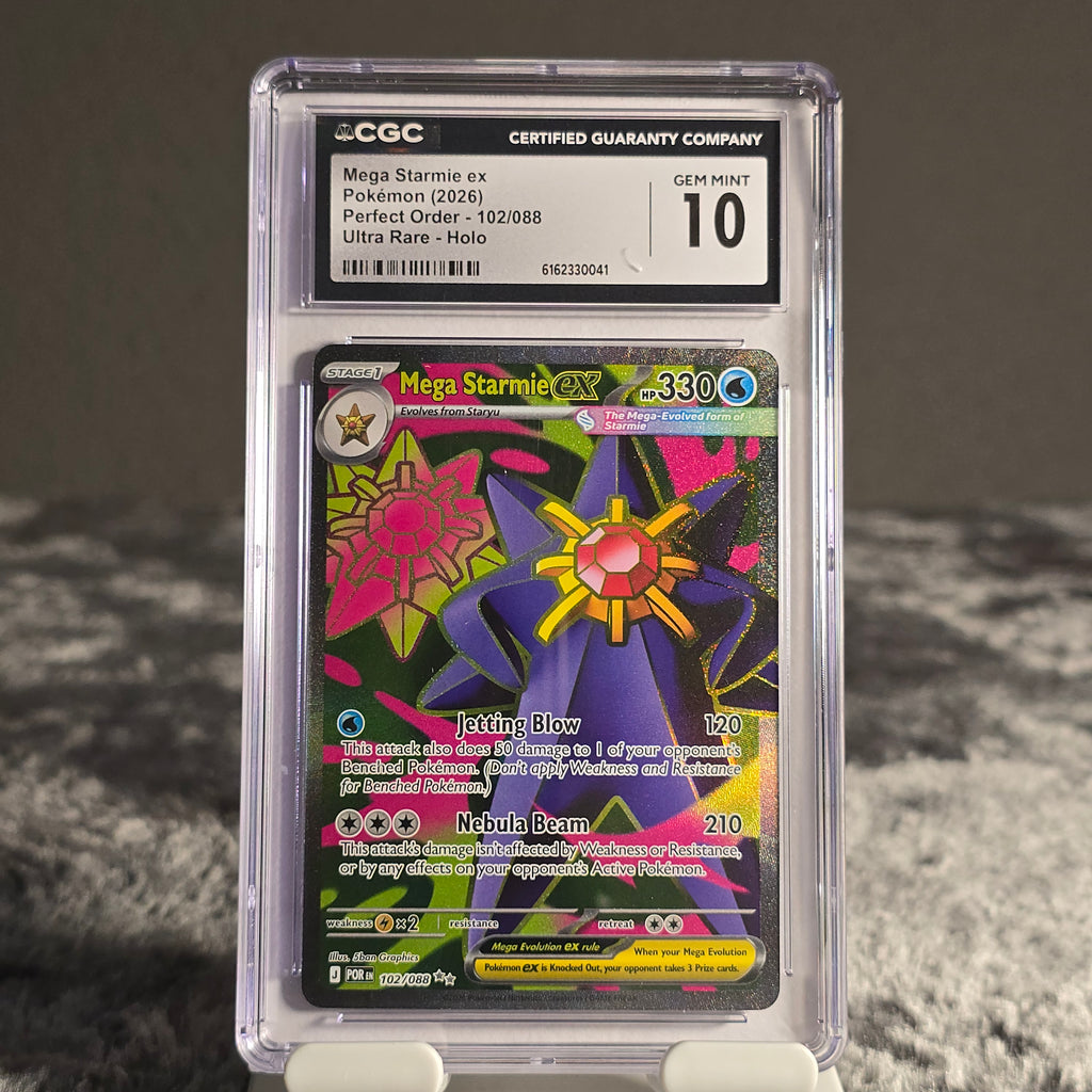 Mega Starmie ex 102/088 Perfect Order CGC 10 Gem Mint 6162330041