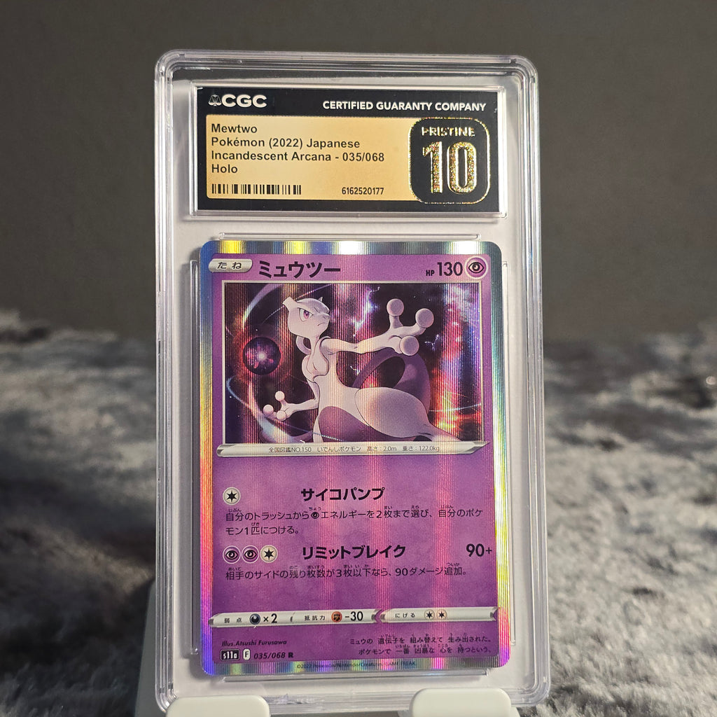 Mewtwo 035/068 Incandescent Arcana CGC 10 Pristine 6162520177