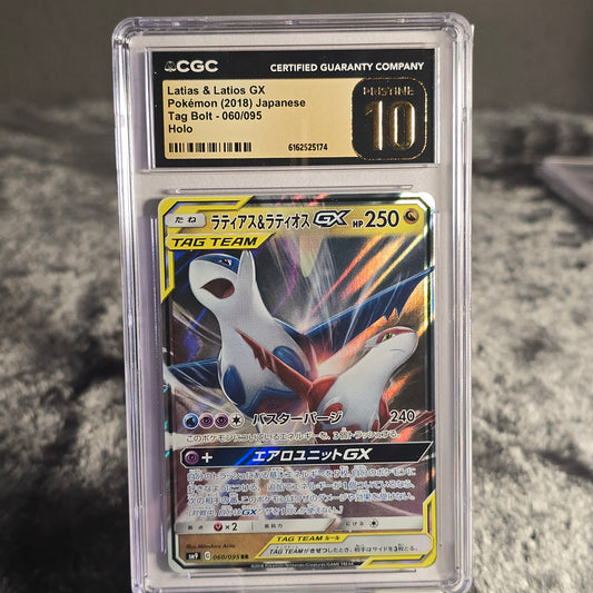 Latias & Latios-GX 060/095 Tag Bolt CGC 10 Pristine 6162525174