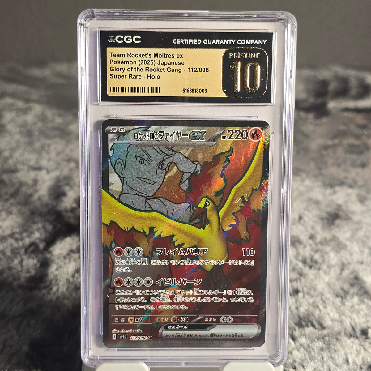 Team Rocket's Moltres ex 112/098 The Glory of Team Rocket CGC 10 Pristine 6163818003