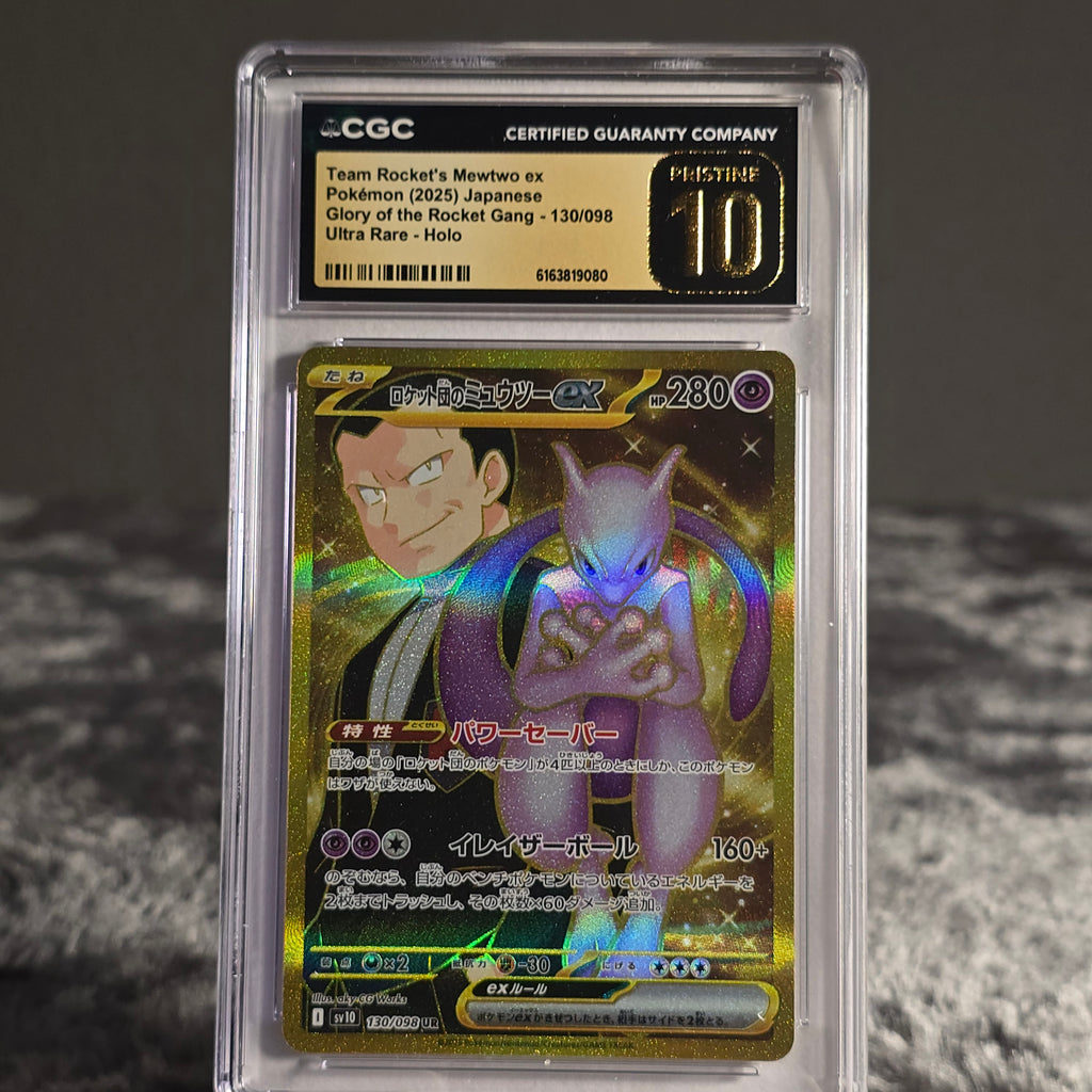 Team Rocket's Mewtwo ex 130/098 The Glory of Team Rocket CGC 10 Pristine