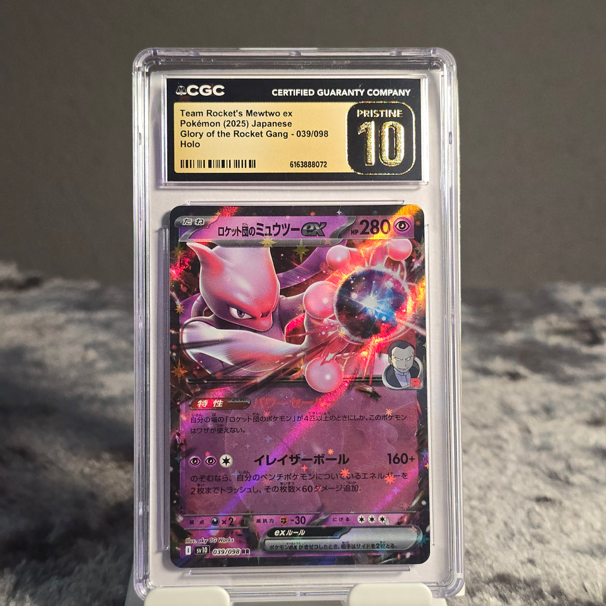Team Rocket's Mewtwo ex 039/098 The Glory of Team Rocket CGC 10 Pristine 6163888072