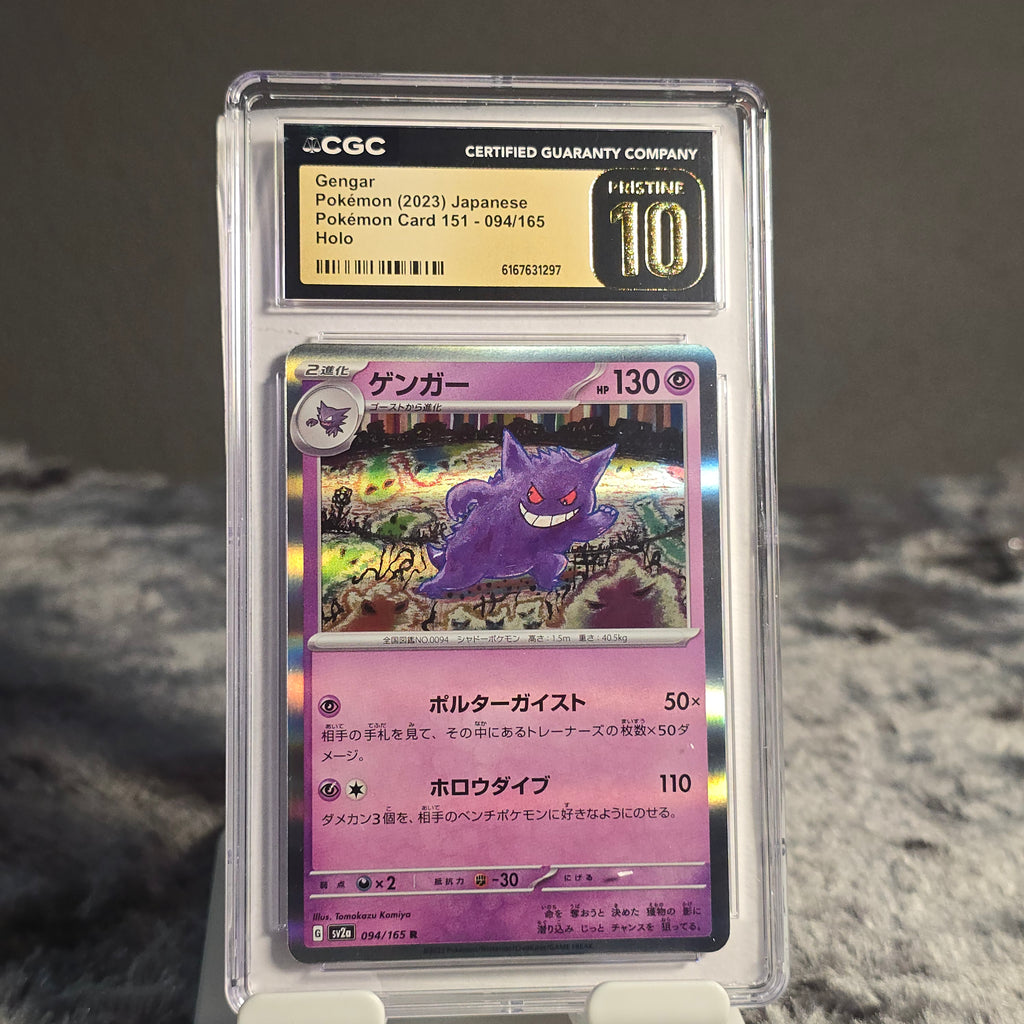 Gengar 094/165 Pokémon Card 151 CGC 10 Pristine 6167631297