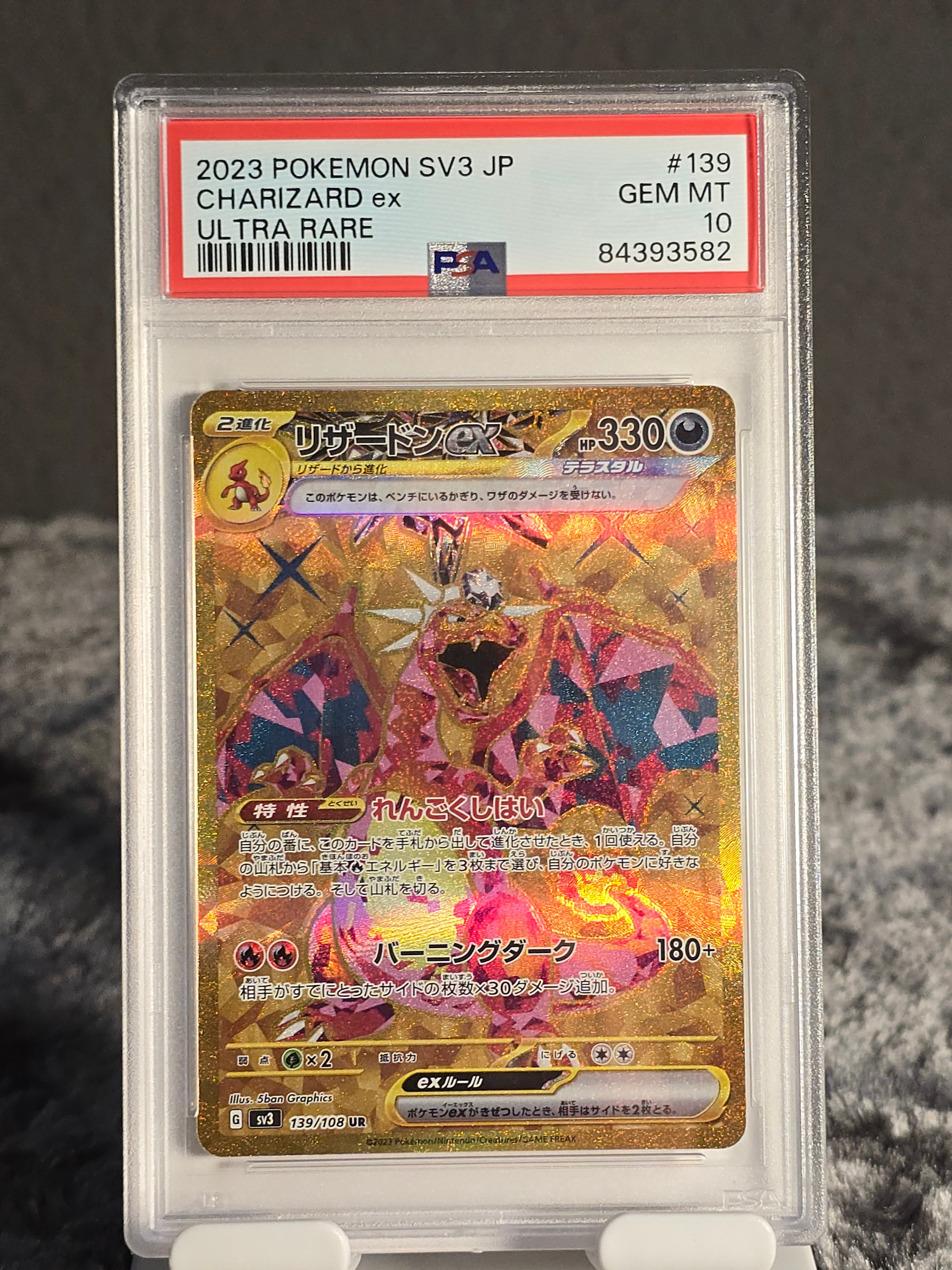 Charizard ex 139/108 Ruler of the Black Flame PSA 10 GEM-MT
