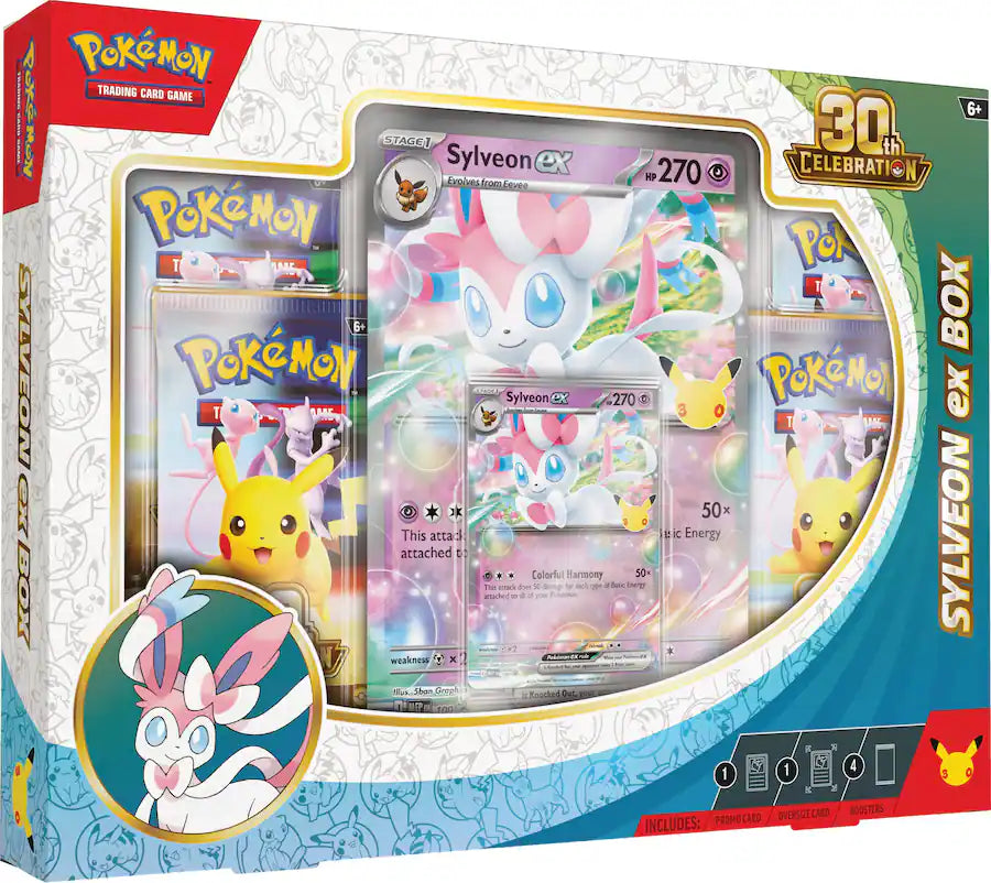 Pokemon TCG: 30th Celebrations ex Box Sylveon or Greninja [Pre Order]