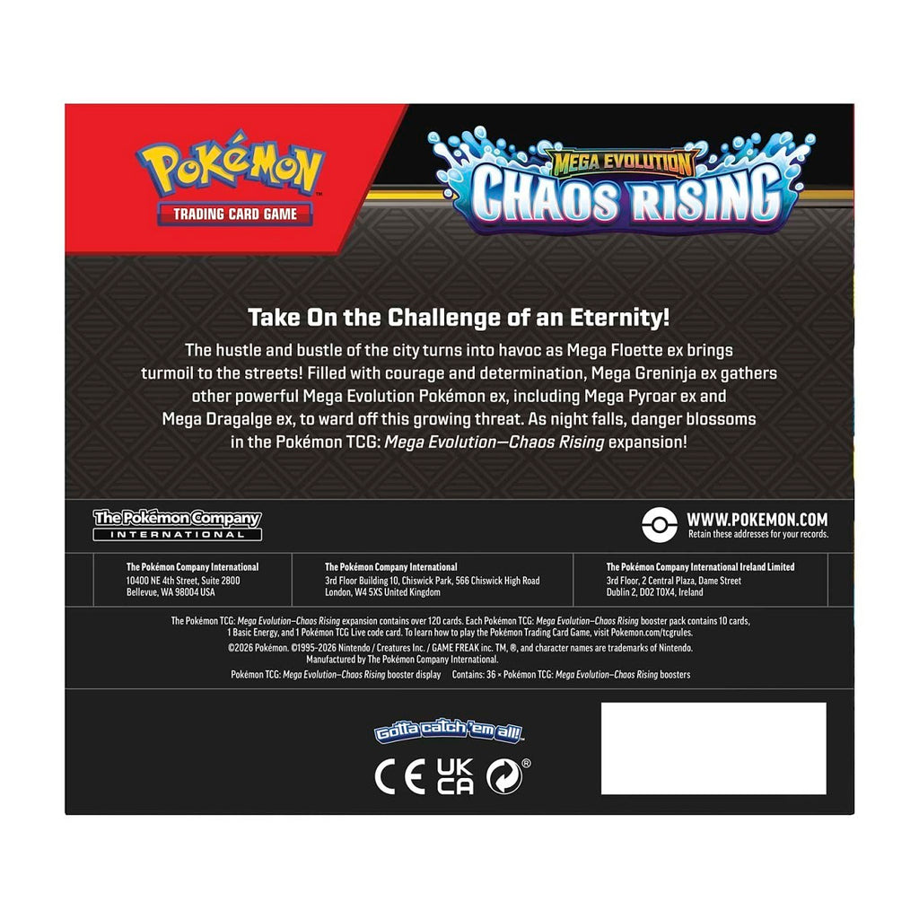 Pokémon TCG: Mega Evolution: Chaos Rising Booster Display Box (36 packs) - ME03