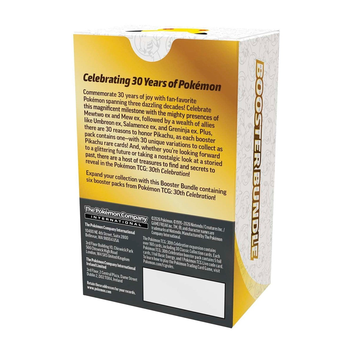 Pokemon TCG: 30th Celebrations Booster Bundle [Pre Order]