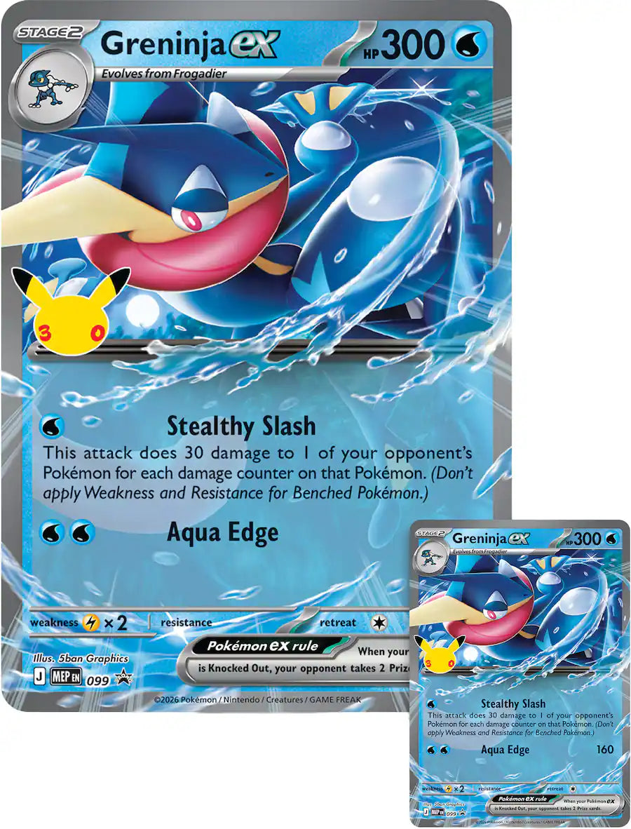 Pokemon TCG: 30th Celebrations ex Box Sylveon or Greninja [Pre Order]